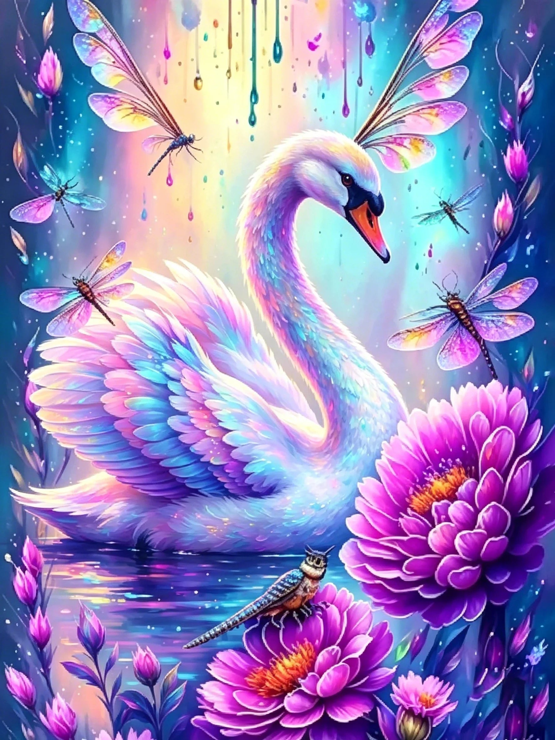 Living Room Bedroom Wall Decor Dreamy Animals Unframed Canvas Art Print Poster Home Decoration Gift
