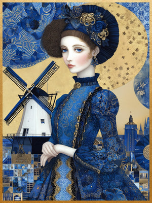 Golden Age Unframed Canvas Print Wall Art Poster Home Decoration for Bedroom Living Room & Great Gift