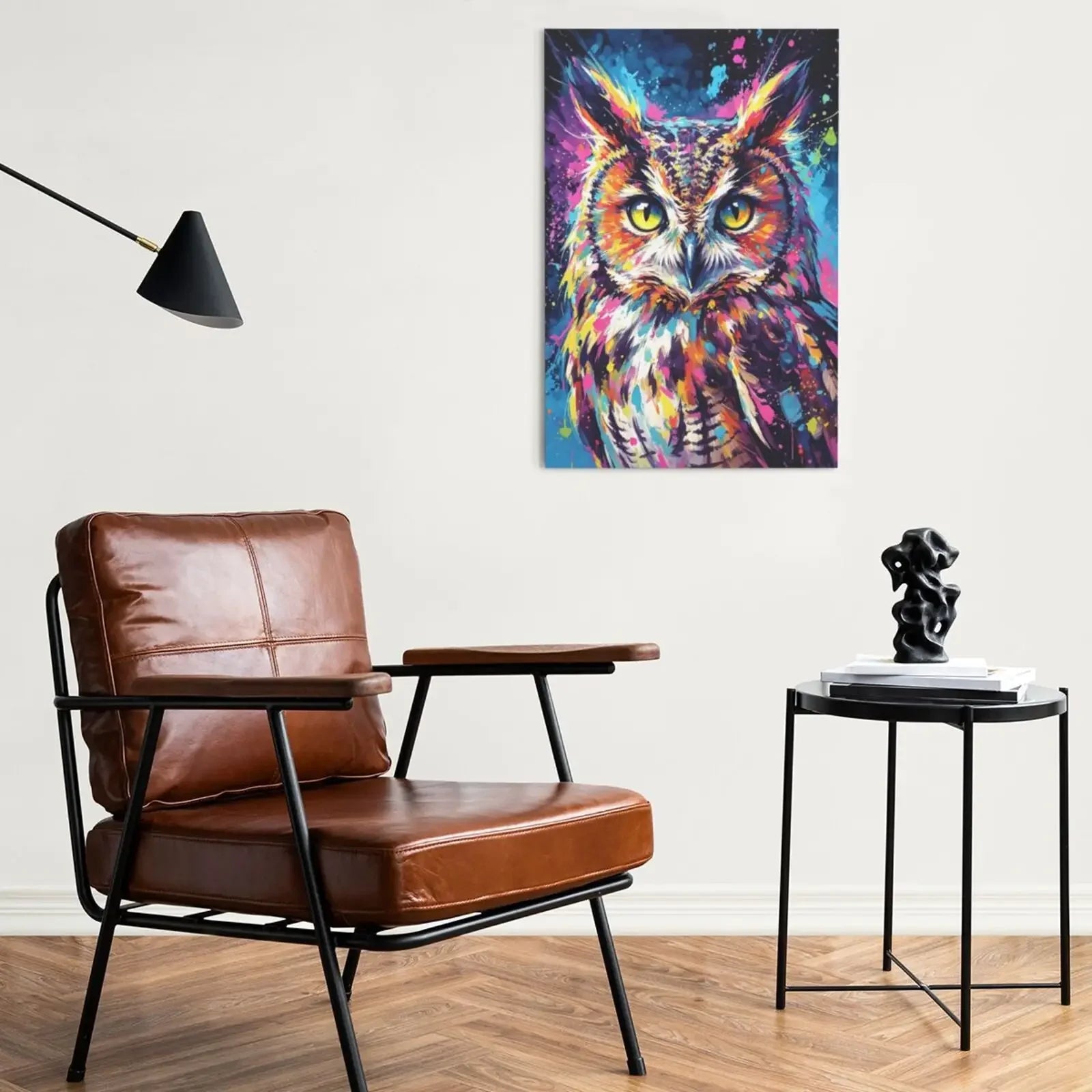 Watercolor Animals Unframed Canvas Art Print Wall Poster Modern Home Decor for Living Room Bedroom & Sweet Gift
