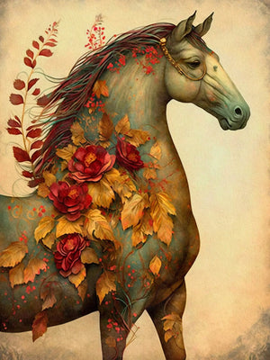 Horses & Unicorn Artwork Unframed Canvas Print Poster Modern Wall Decoration for Living Room Bedroom & Nice Gift