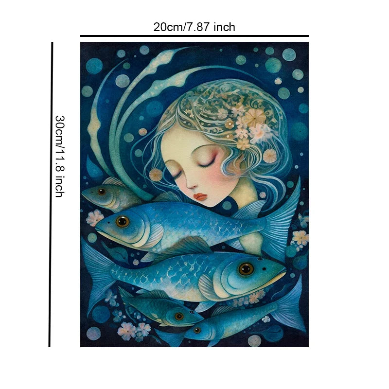 Vintage Ocean Scene Canvas Art Unframed Wall Poster Cozy Home Decoration for Bedroom Living Room & Perfect Gift