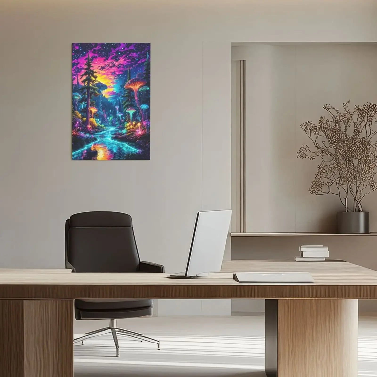 Aurora Landscape Art Poster Unframed Canvas Print Wall Decor For Living Room Bedroom Home Decoration