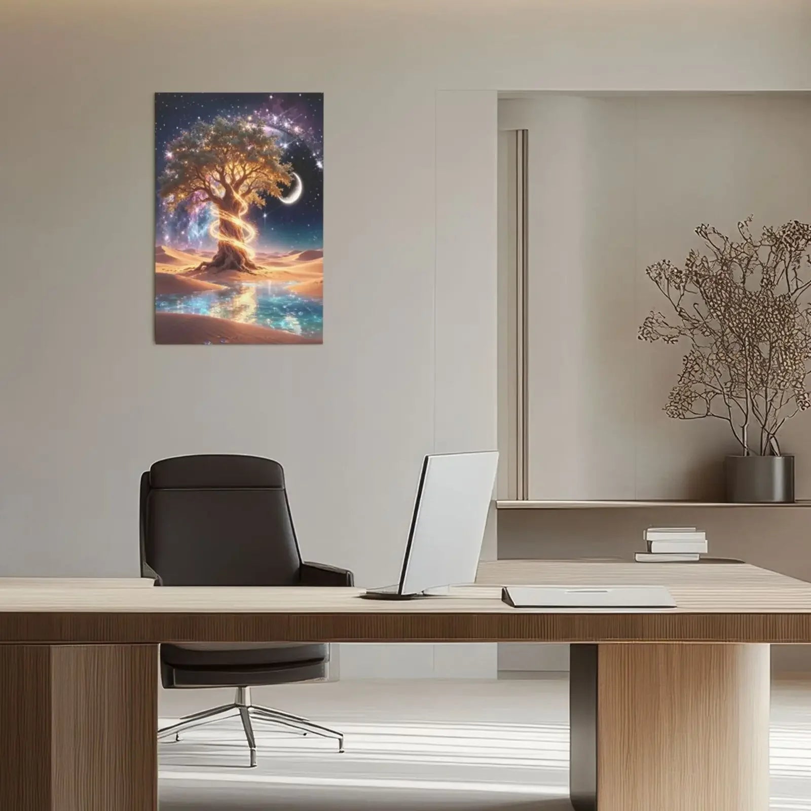 Dreamy Star Scenery Unframed Canvas Wall Art Print Poster For Home Living Room Bedroom Decoration Gift Idea