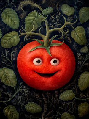 Unframed Art Print Poster Canvas Retro Cute Vegetable Wall Decor For Living Room Bedroom Home Decoration