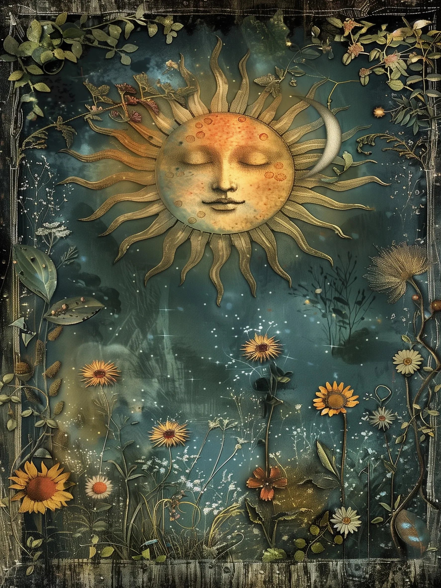 Unframed Canvas Art Poster Retro Fairytale Woodland Wall Decor For Living Room Bedroom Home Decoration Gift