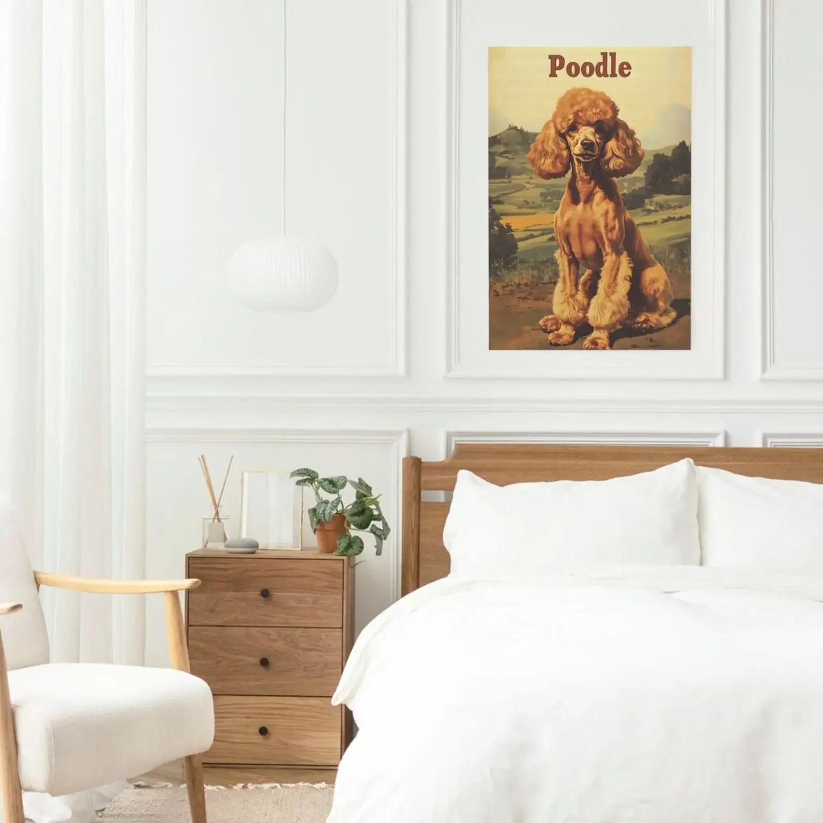 Types of Dogs Canvas Print Unframed Art Poster Fashion Wall Decor for Home Living Room Bedroom & Special Gift