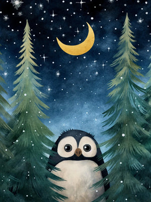 Funny Christmas Chic Art Unframed Canvas Print Poster Wall Picture for Living Room Bedroom Home Decor & Lovely Present