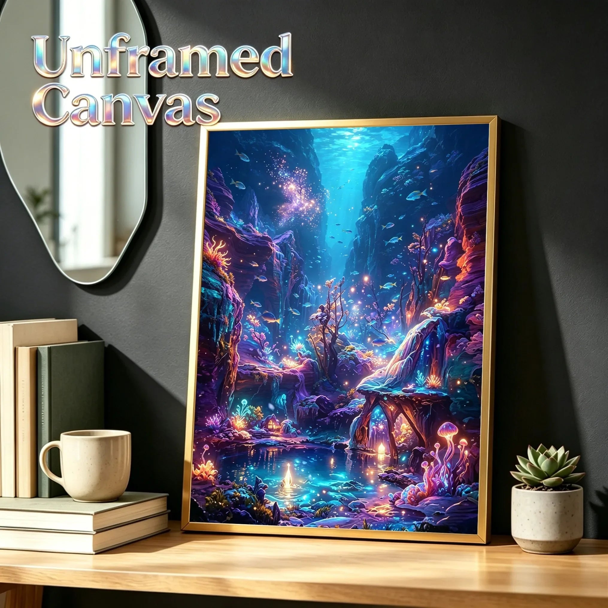 Unframed Wall Art Canvas Poster Dreamy Landscape Print For Living Room Bedroom Home Decor Perfect Gift