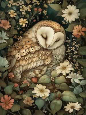 Sleeping Animals Style Unframed Canvas Wall Art Poster Home Decor for Bedroom Living Room & Wonderful Gift