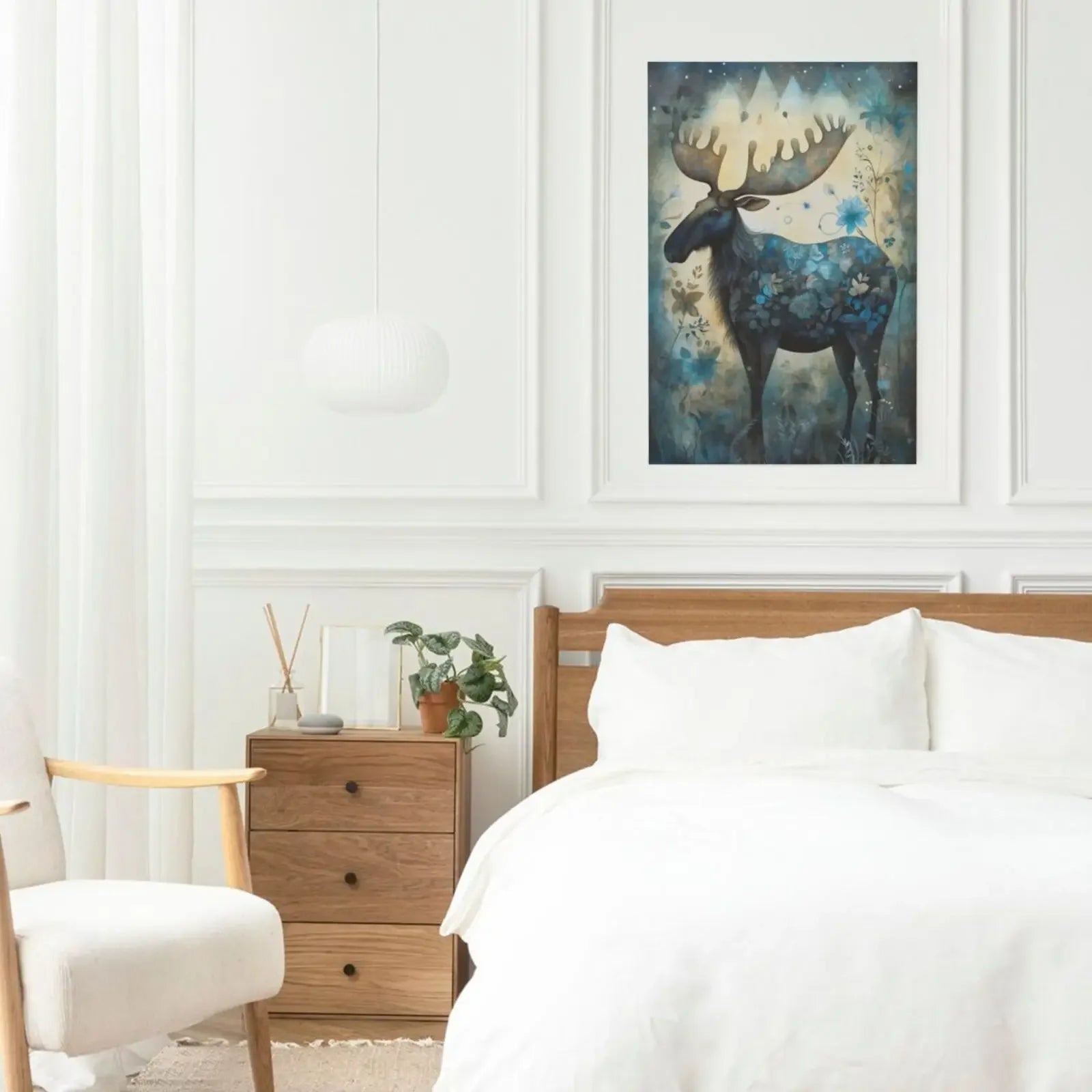 Forest Art Unframed Canvas Print Poster Wall Art for Bedroom Living Room Home Decor & Special Present