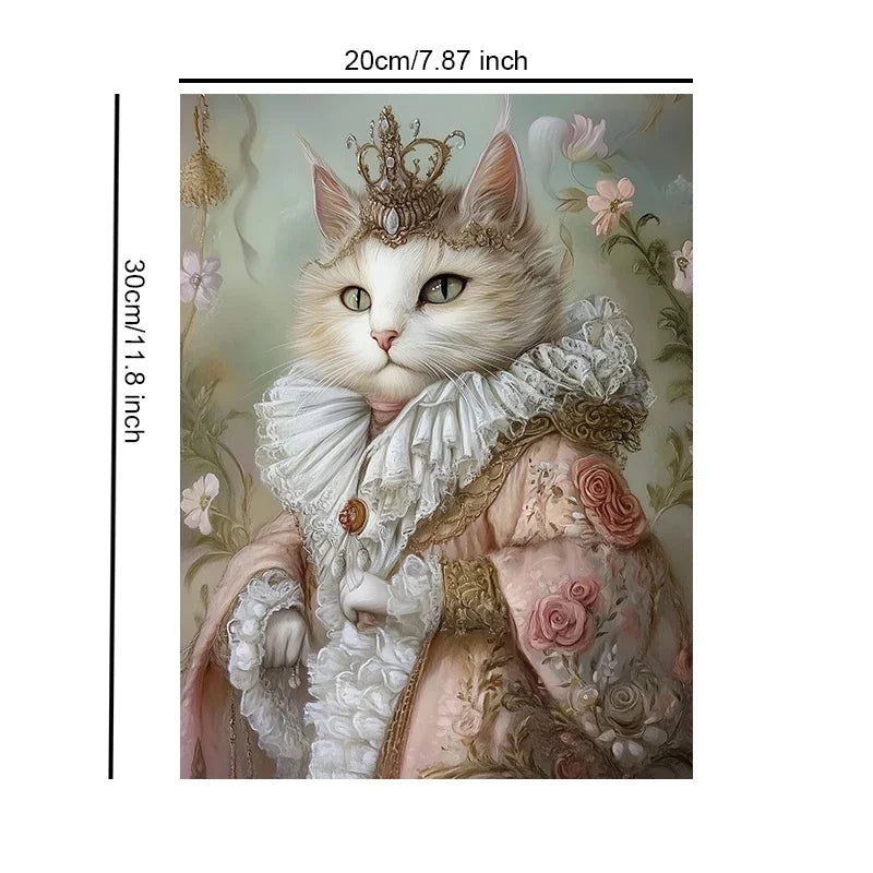 Royalty Animal Art Print Unframed Canvas Wall Poster Modern Home Decoration for Bedroom Living Room & Great Gift