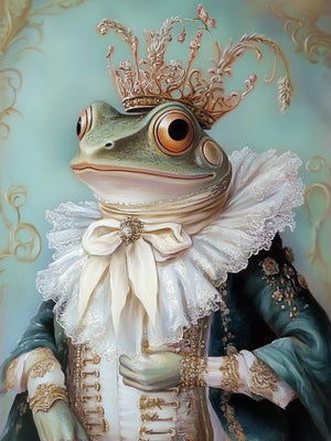 Royalty Animal Art Print Unframed Canvas Wall Poster Modern Home Decoration for Bedroom Living Room & Great Gift