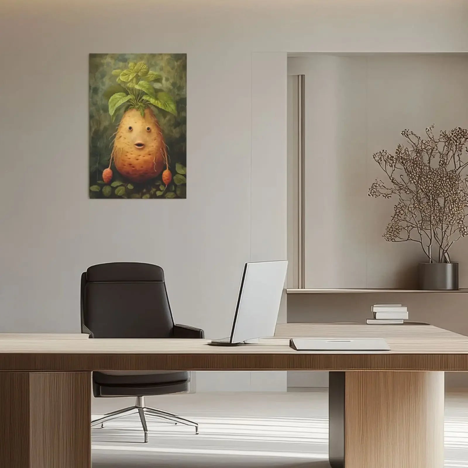 Unframed Art Print Poster Canvas Retro Cute Vegetable Wall Decor For Living Room Bedroom Home Decoration