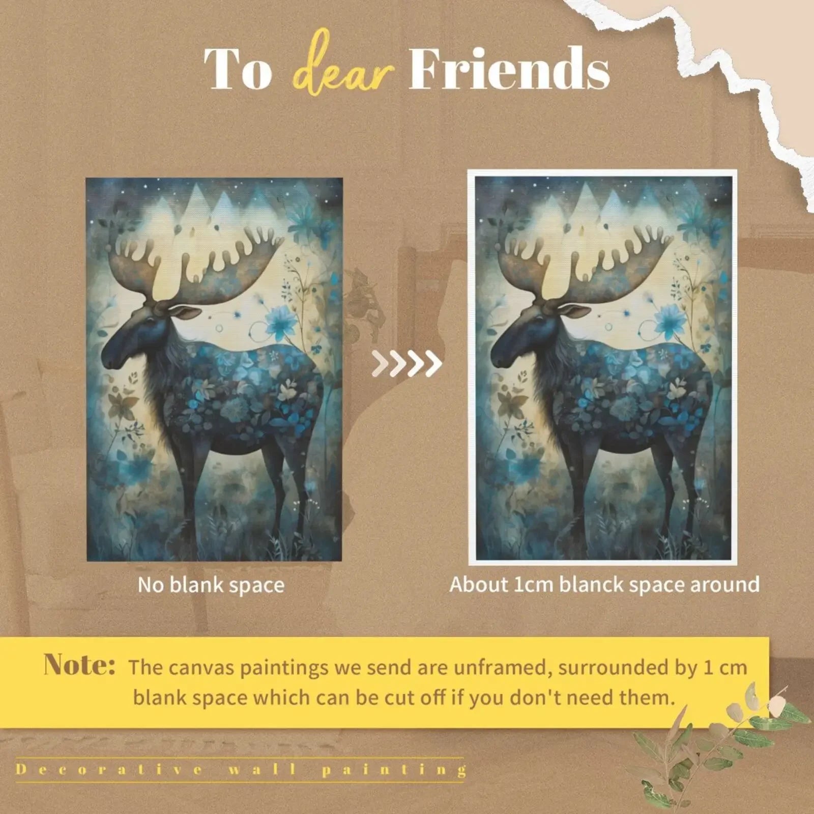 Forest Art Unframed Canvas Print Poster Wall Art for Bedroom Living Room Home Decor & Special Present