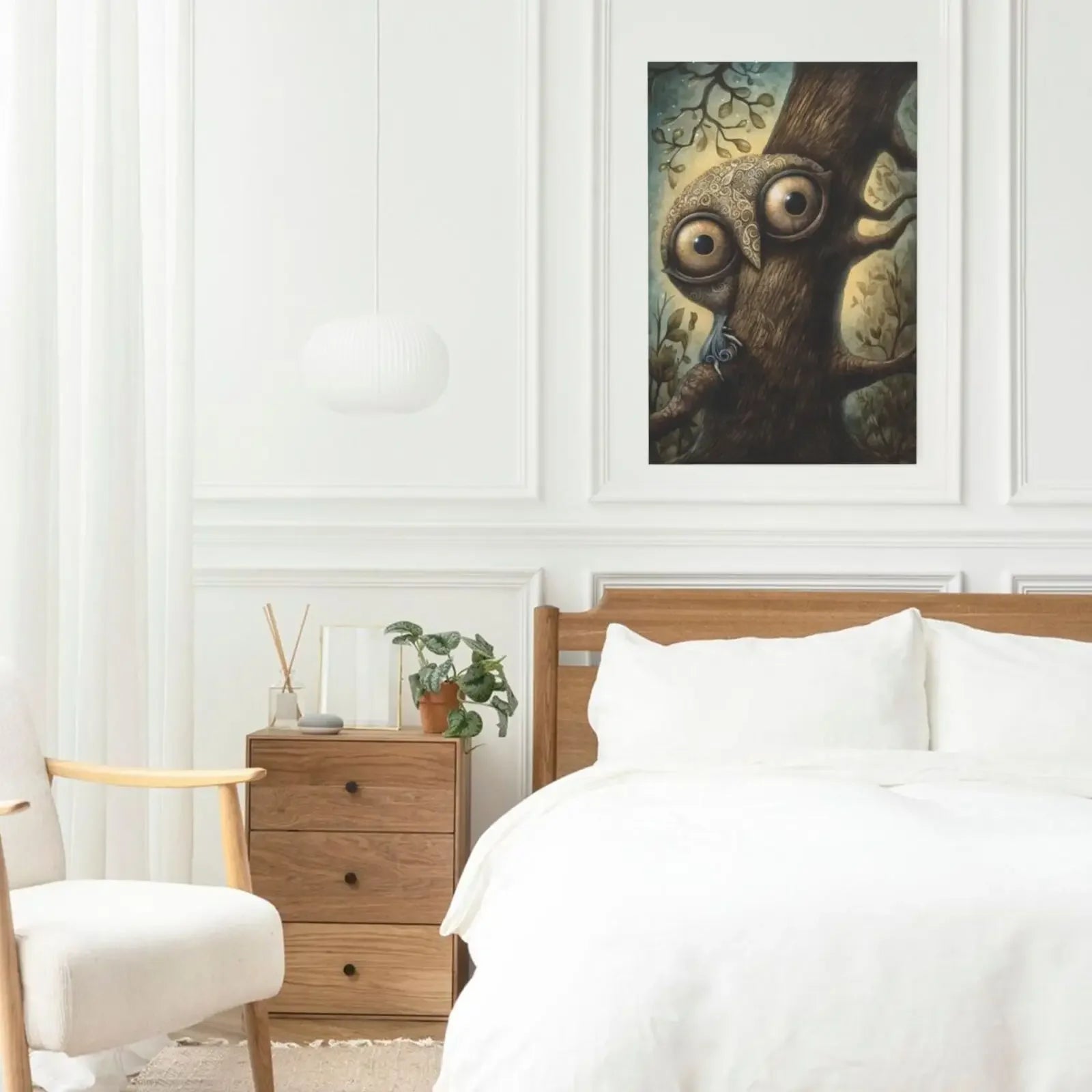 The Watching Forest Unframed Canvas Art Poster Modern Wall Decor for Home Living Room Bedroom & Ideal Present