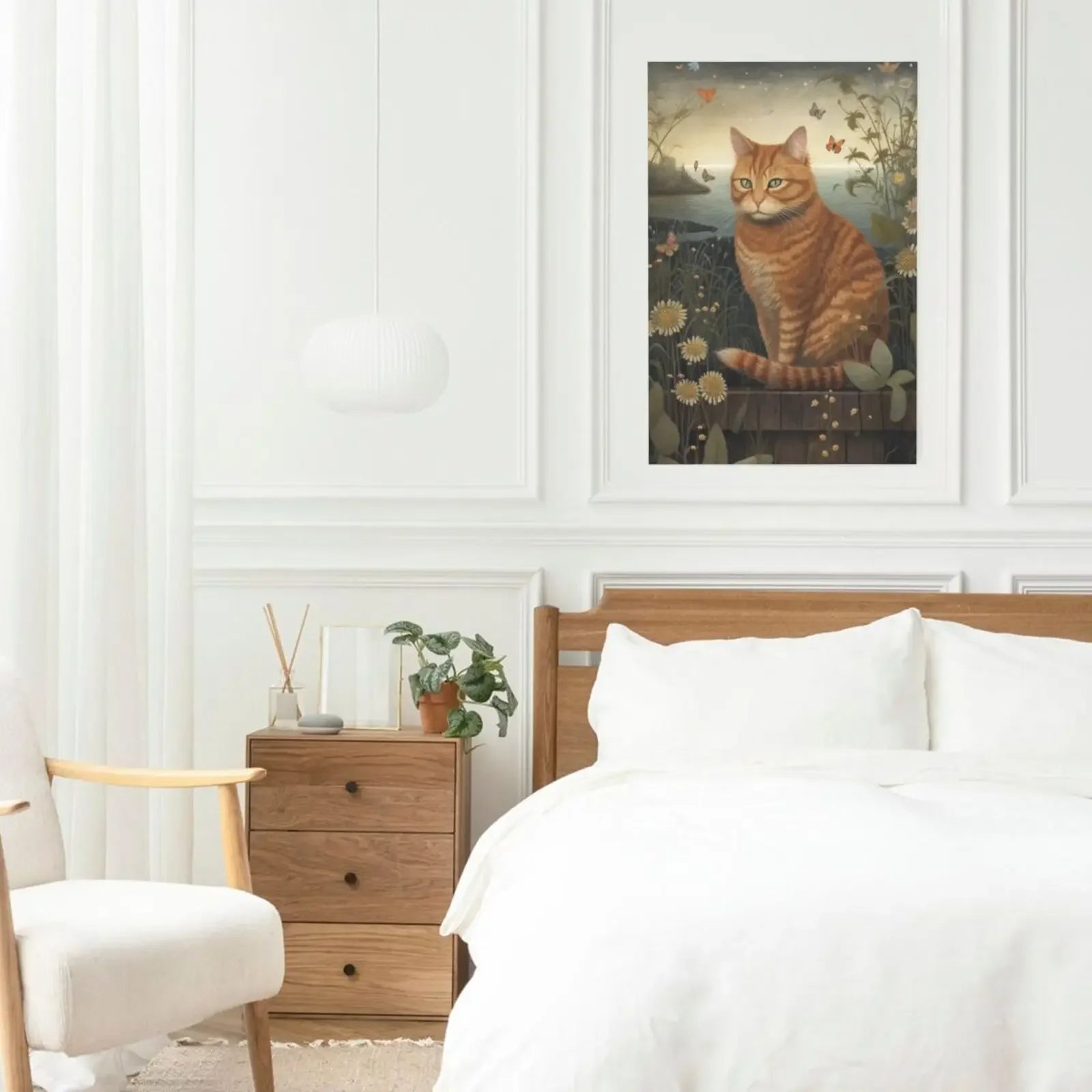 Unframed Canvas Cats Art Wall Poster Print For Living Room Bedroom Home Decoration Gifts