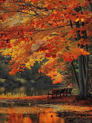 Unframed Canvas Poster Print Fall Autumn Theme Wall Art For Living Room Bedroom Home Decor Gifts