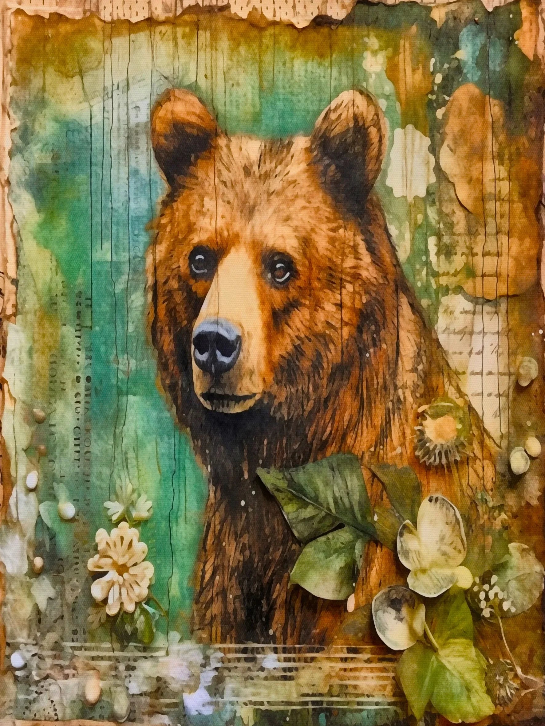 Forest Animals Art Unframed Canvas Print Wall Poster Stylish Home Decoration for Living Room Bedroom & Fine Gift