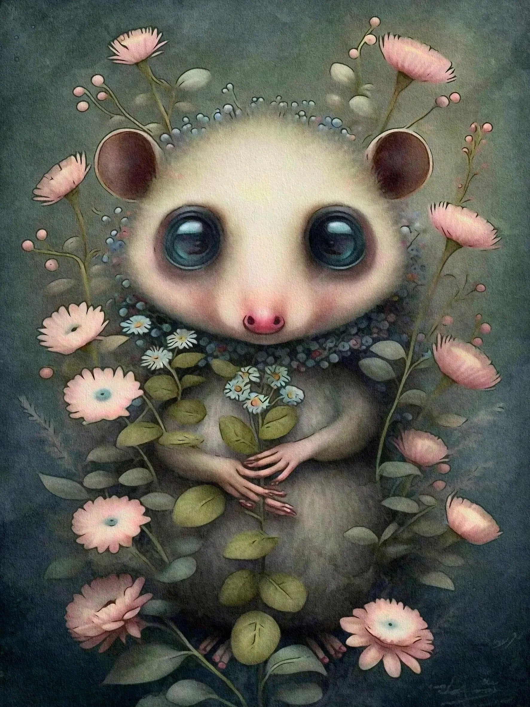 Unframed Canvas Print Wall Poster Cute Forest Animals Art For Living Room Bedroom Home Decor Lovely Gifts