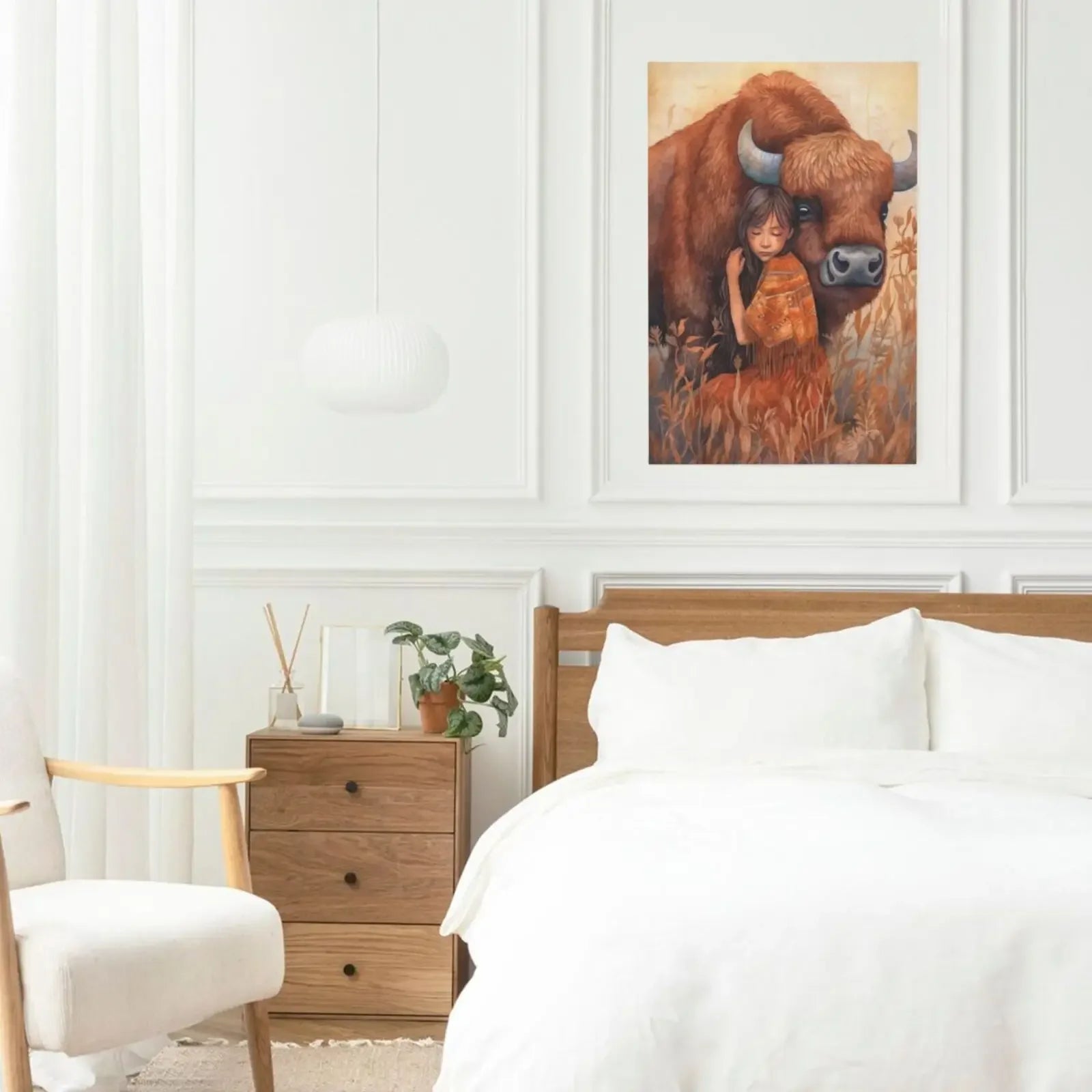 Unframed Canvas Poster Wall Decor Animal Lovers - Art Print For Living Room Bedroom Home Gifts
