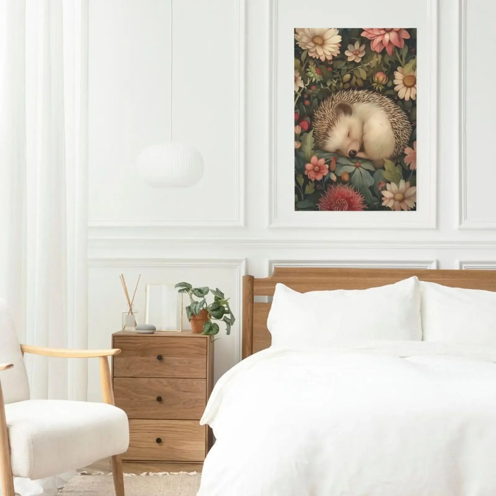 Sleeping Animals Style Unframed Canvas Wall Art Poster Home Decor for Bedroom Living Room & Wonderful Gift