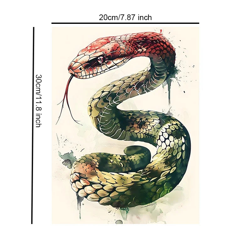 Unframed Canvas Watercolor Animal Wall Art Poster Elegant Home Decoration for Living Room Bedroom & Nice Gift Option