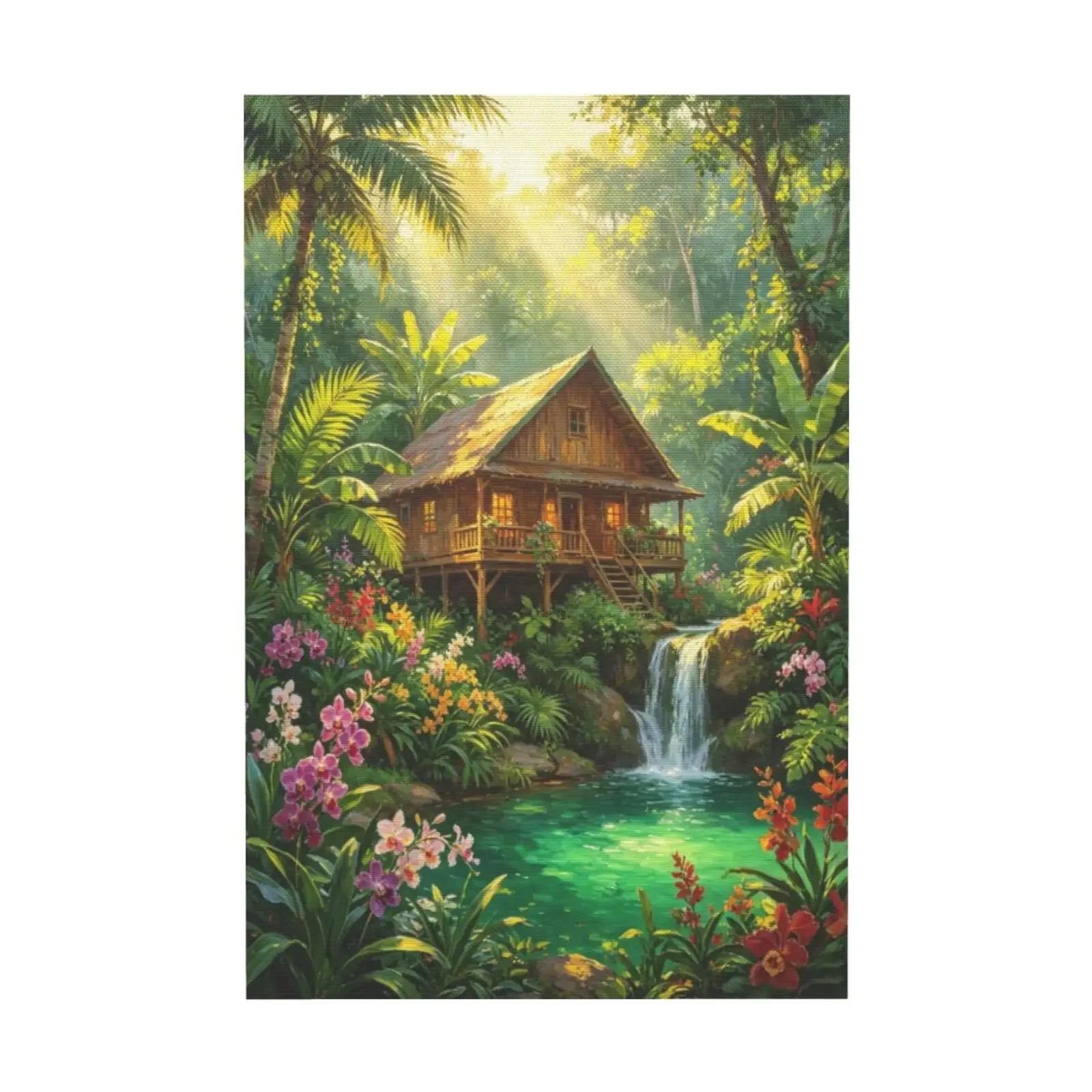 Classic Painting Landscape Art Unframed Canvas Wall Art Poster Home Decoration for Living Room Bedroom & Nice Present