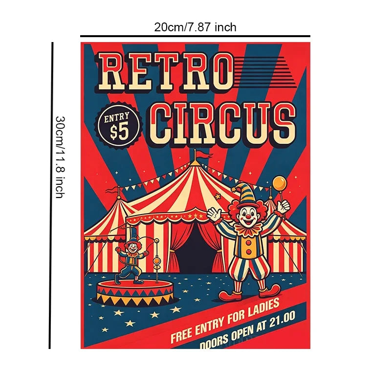 Retro Poster Scenes Unframed Canvas Print Poster Wall Art for Home Living Room Bedroom Decor & Ideal Gift Choice