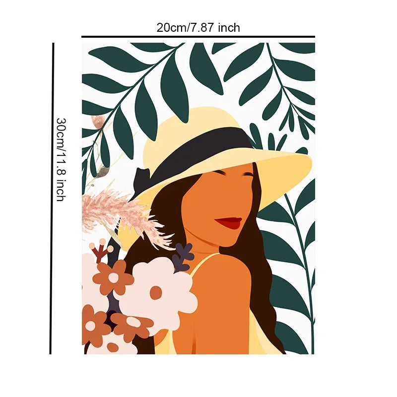 Unframed Canvas Wall Art Print Poster Art Girl For Home Living Room Bedroom Decor Nice Gifts