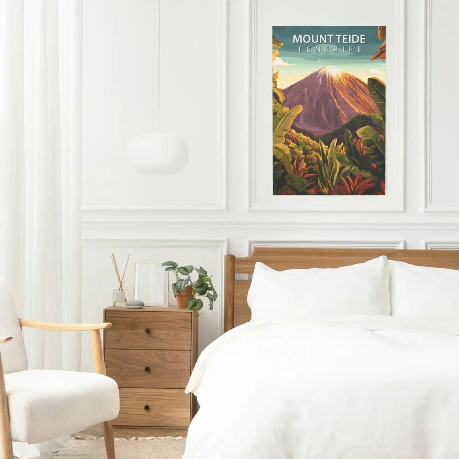 Retro Beautiful Places Unframed Art Canvas Print Wall Poster For Living Room Bedroom Home Decor Ideal Gifts