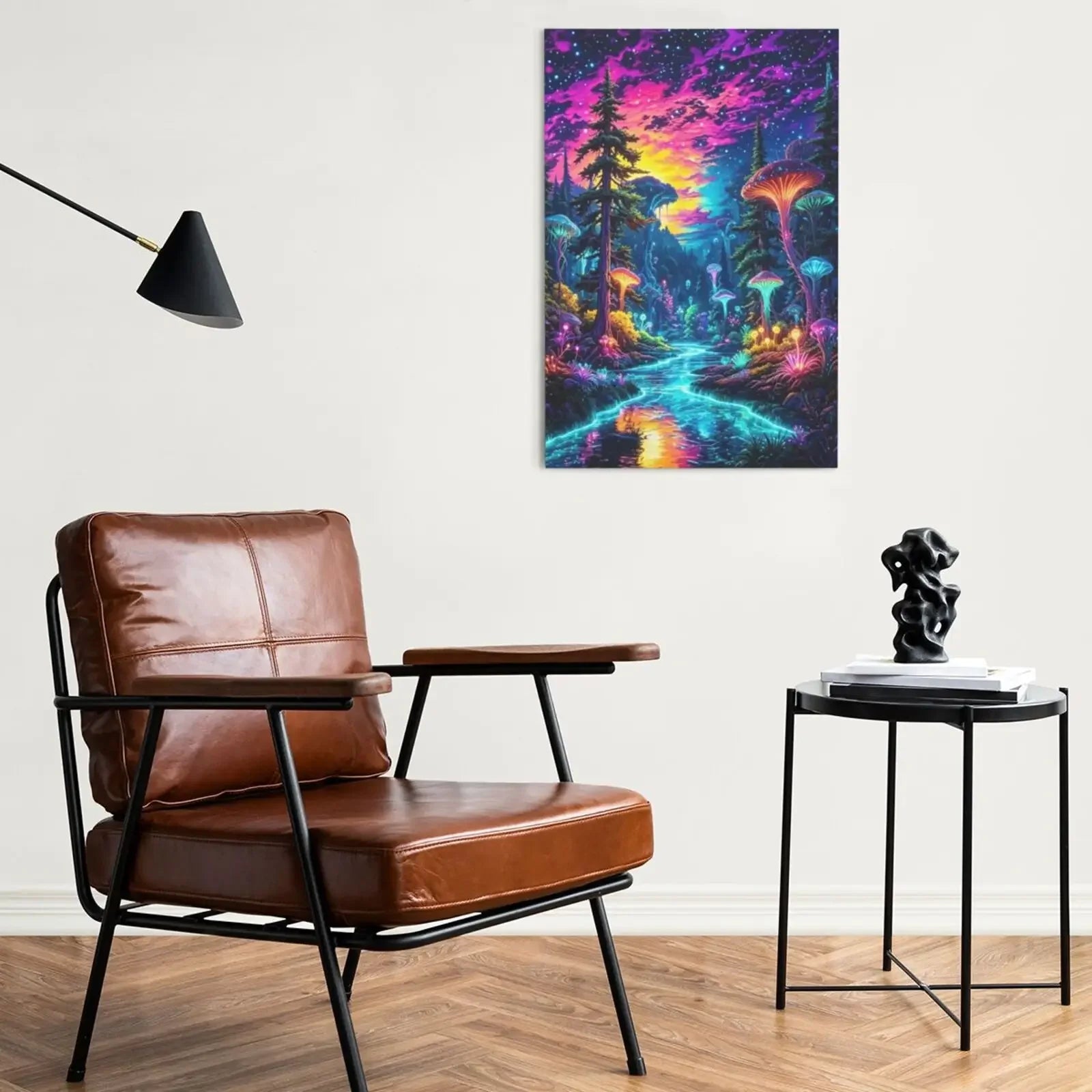 Aurora Landscape Art Poster Unframed Canvas Print Wall Decor For Living Room Bedroom Home Decoration
