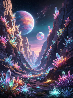 Dreamy Star Scenery Unframed Canvas Wall Art Print Poster For Home Living Room Bedroom Decoration Gift Idea