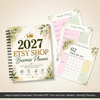 2027 Etsy Shop Business Planner printable PDF digital download cover and interior pages preview