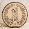 Customized Wood Slice Memorial Gift, Custom Black and White Line Art Style Photo, Couple's Photo Customization Gift for friends