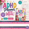 ADHD Planner for Moms printable PDF digital download – cover and interior pages preview